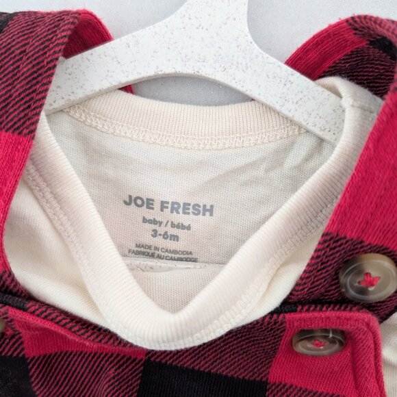 (4/$20) Joe Fresh - Baby Boys' Buffalo Plaid 2-Piece Set - Picture 6 of 6